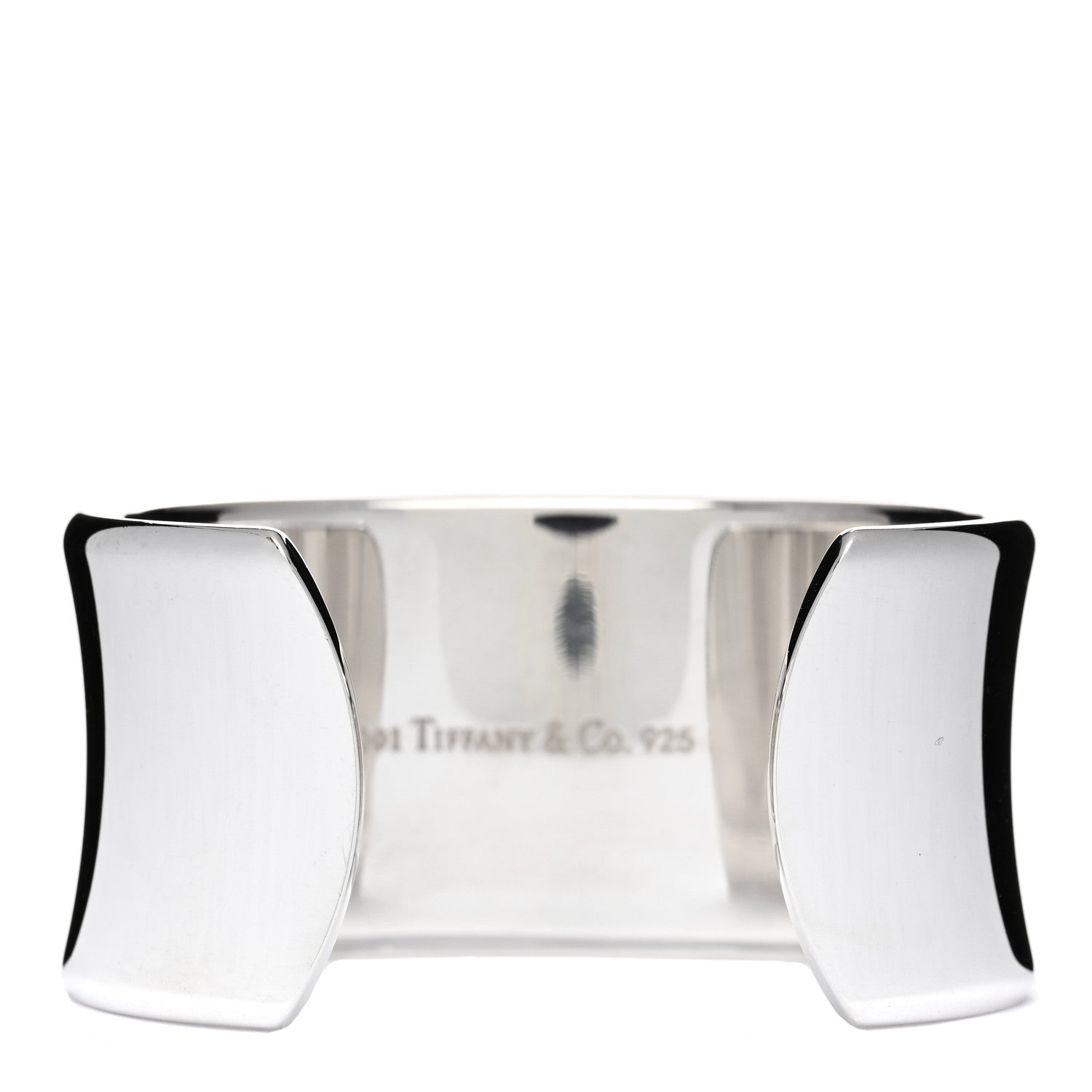 Tiffany Sterling Silver Wide 1837 Cuff Bracelet 2 of 3