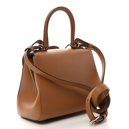 Delvaux Grained Calfskin Mini Brillant Satchel Natural 3 of 10