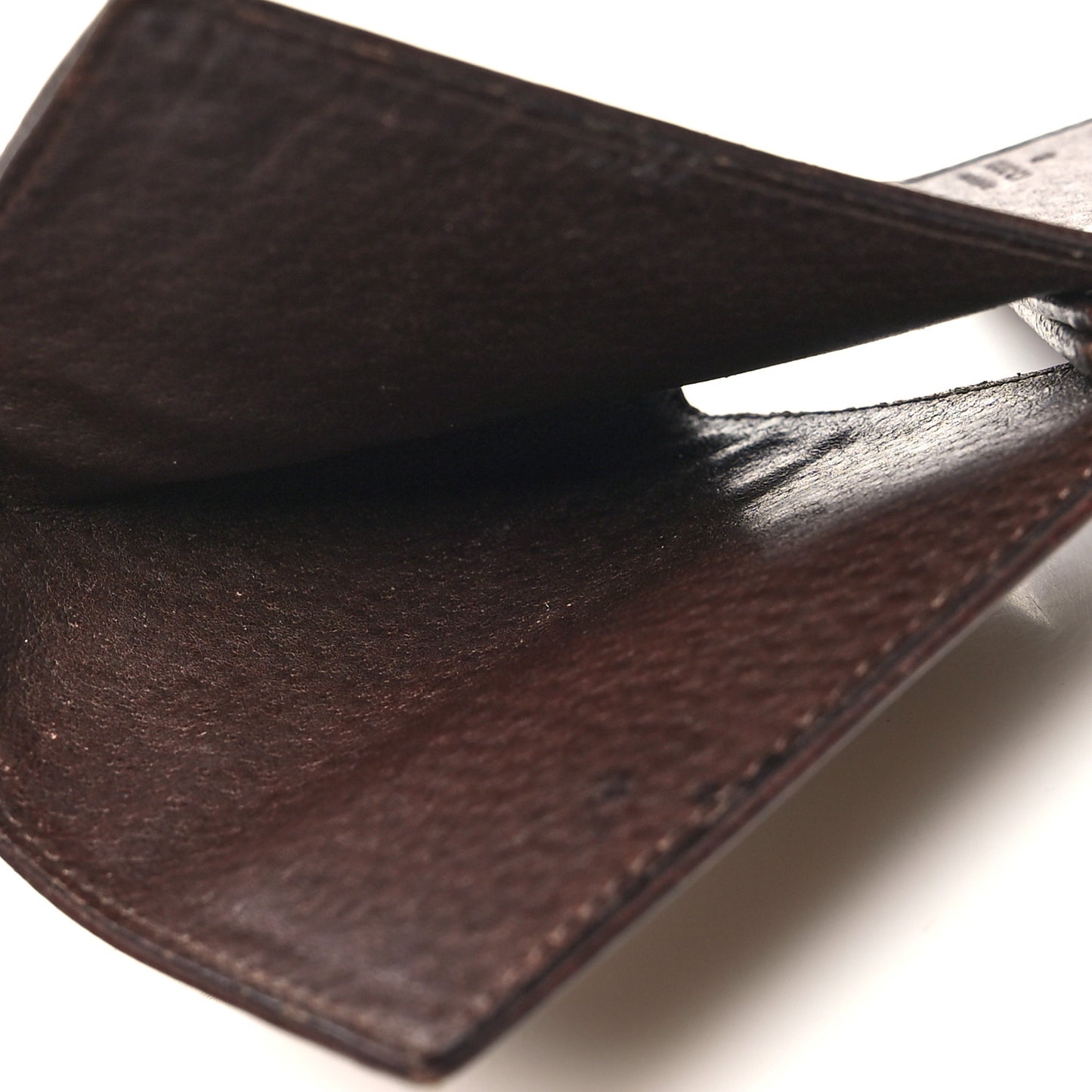 Monogram Bi-Fold Wallet Dark Brown