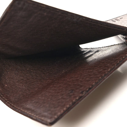 Gucci Monogram Bi-Fold Wallet Dark Brown 6 of 13