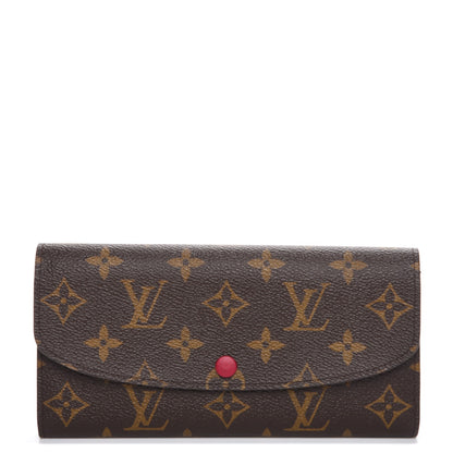 Louis Vuitton Monogram Emilie Wallet Fuchsia 1 of 8
