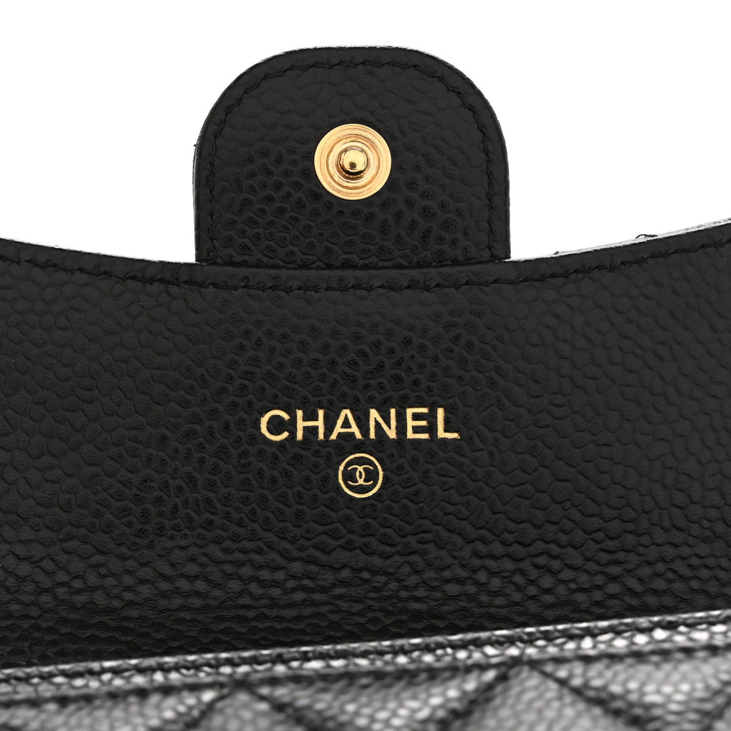 Chanel Caviar Quilted Flap Card Holder Wallet Black 6 of 8