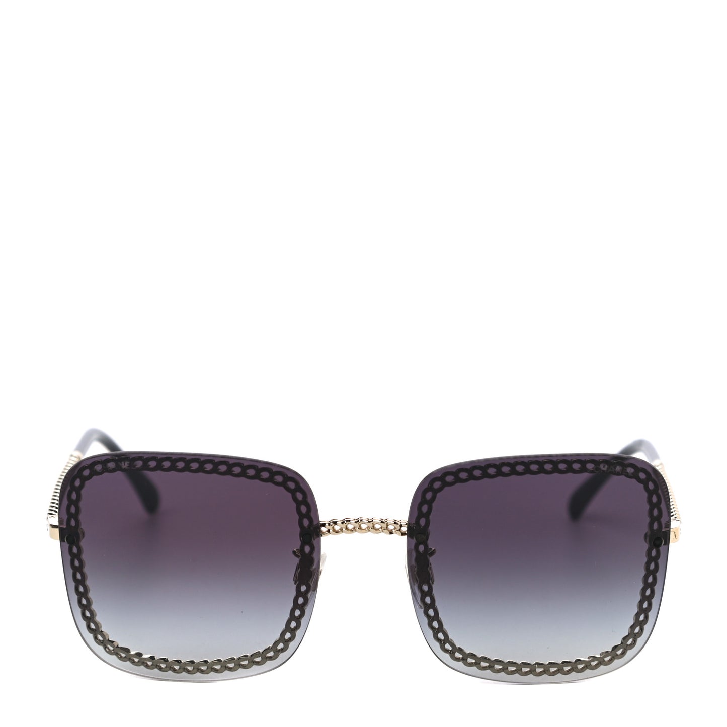 Chain Square Sunglasses 4244 Black