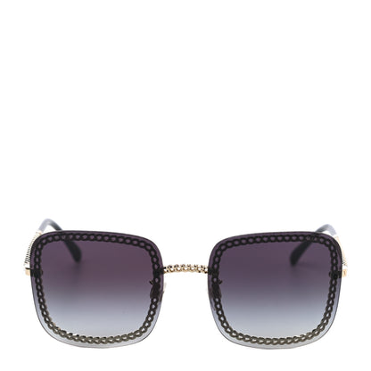 Chanel Chain Square Sunglasses 4244 Black 4 of 7
