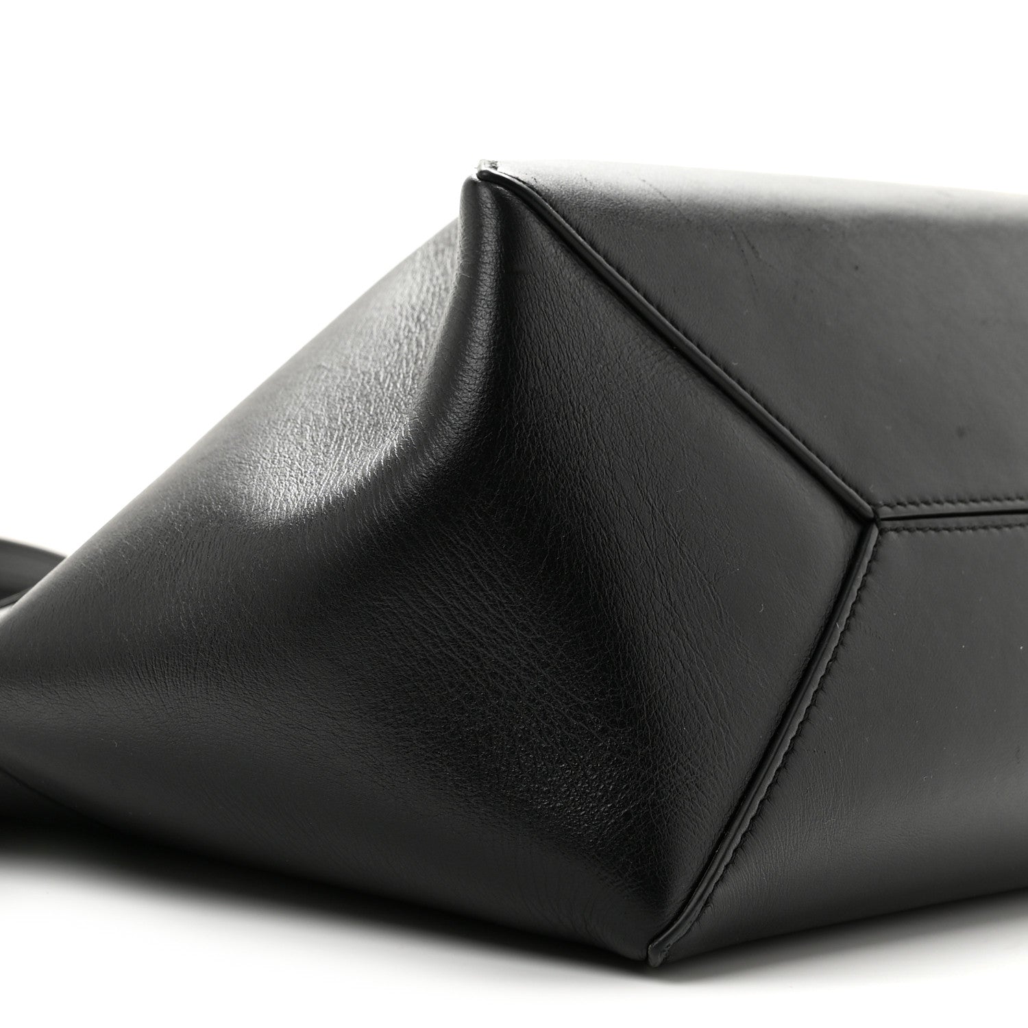 Loewe Shiny Calfskin Medium Puzzle Fold Tote Black 9 of 12