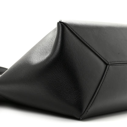 Loewe Shiny Calfskin Medium Puzzle Fold Tote Black 9 of 12