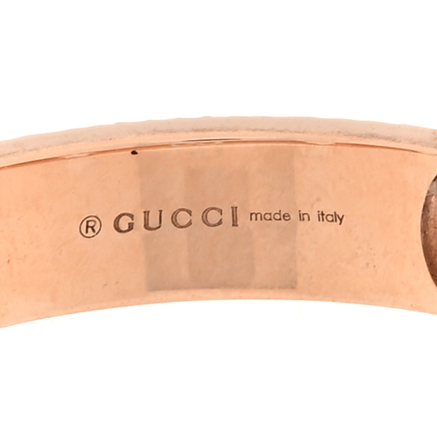 18K Rose Gold Icon Heart Band Ring 60 9