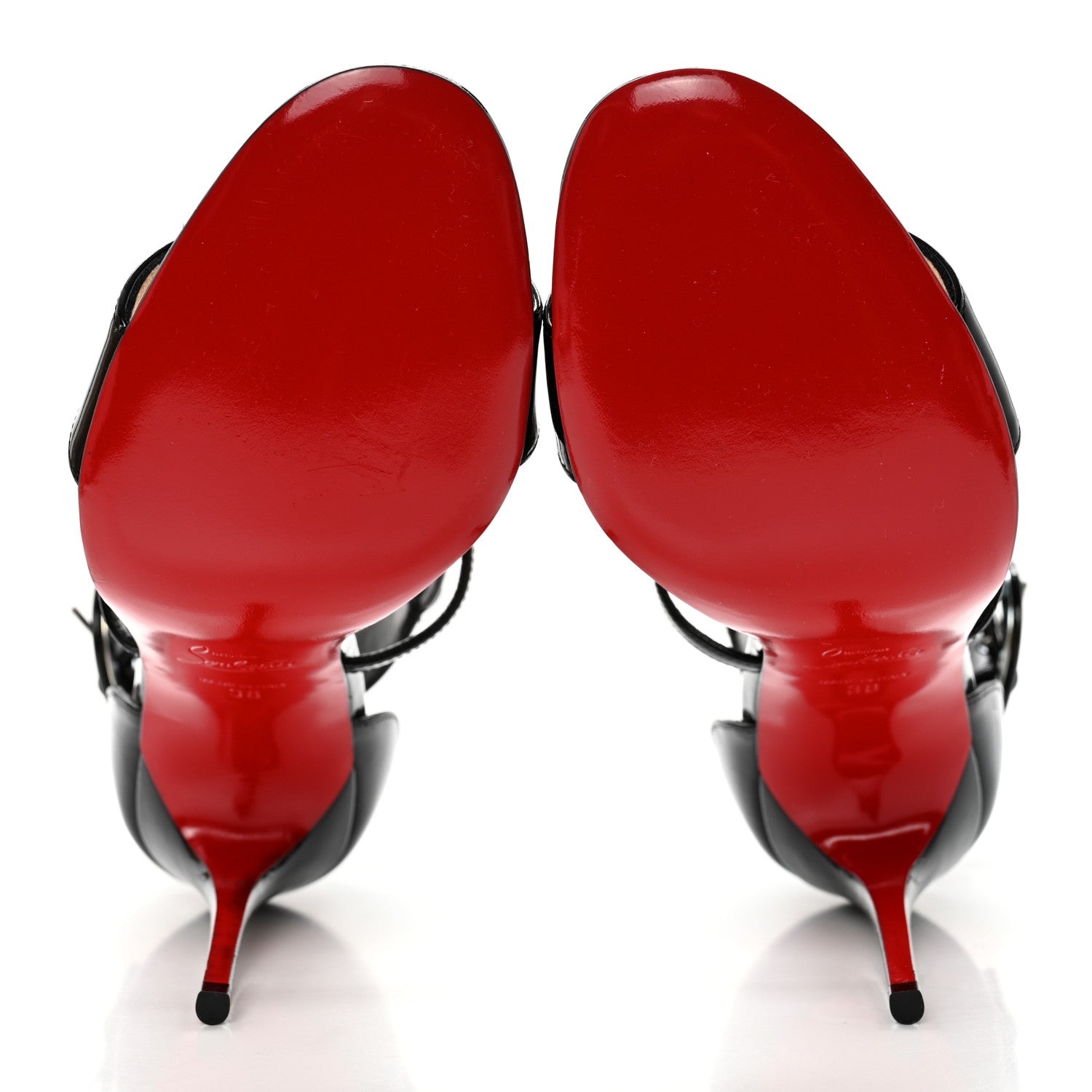 Christian Louboutin Patent Choca 100 Sandals 36 Black 5 of 9