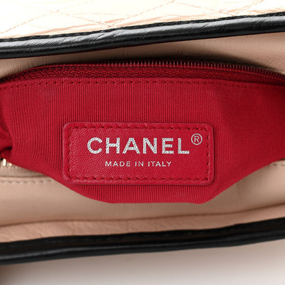 Chanel Aged Calfskin Quilted Small Gabrielle Hobo Beige Black 6 of 10