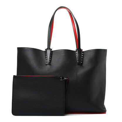 Christian Louboutin Calfskin Spikes East West Cabata Tote Black 1 of 3