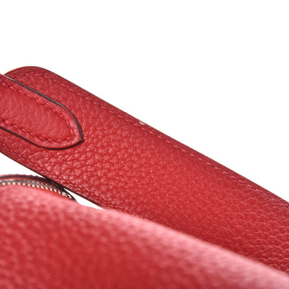 Hermes Taurillon Clemence Lindy 30 Rouge Casaque 9 of 14