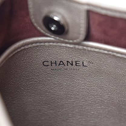 Chanel Metallic Calfskin Quilted Jungle Stroll Hobo Gold 6 of 11