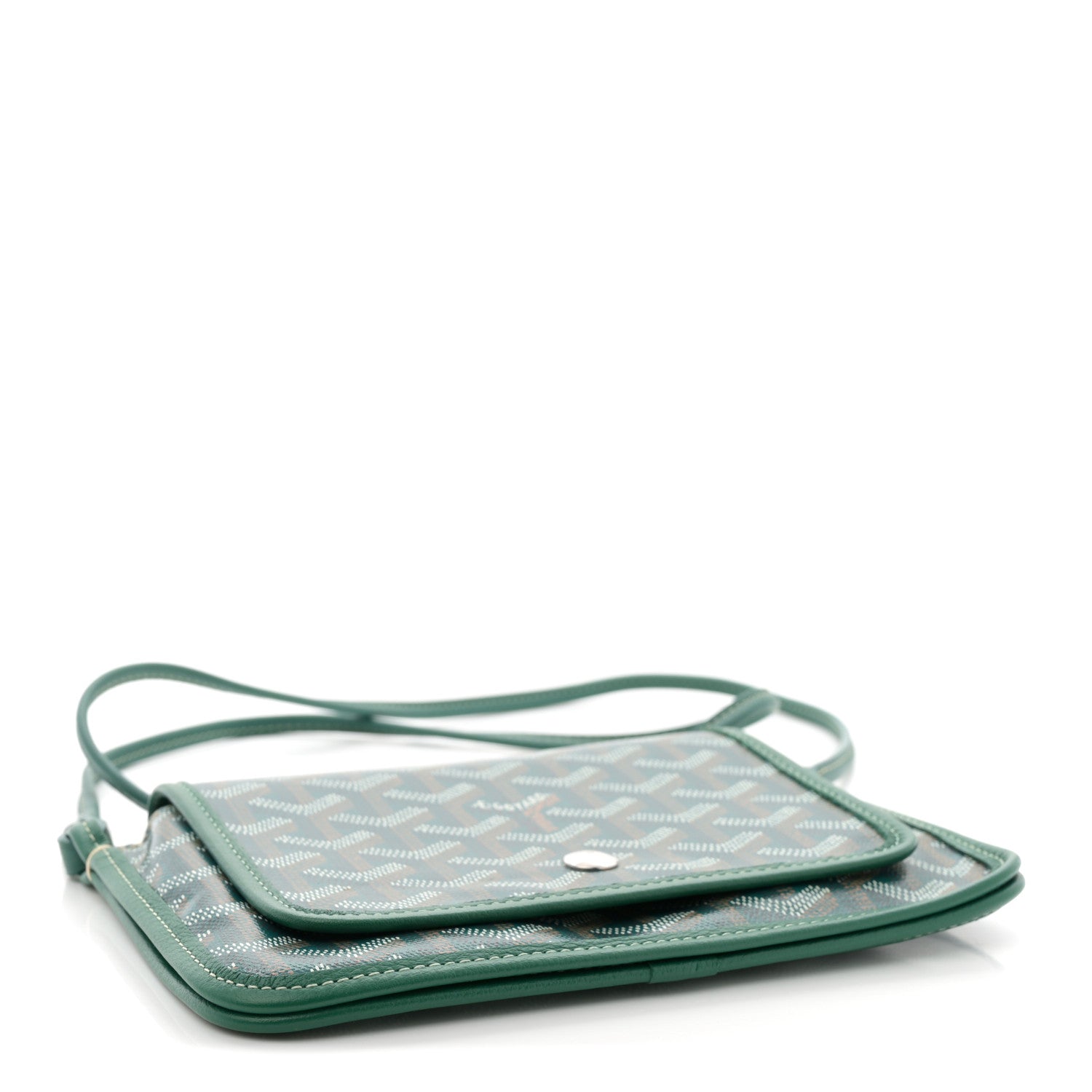 Goyard Goyardine Plumet Wallet Clutch Green 4 of 9