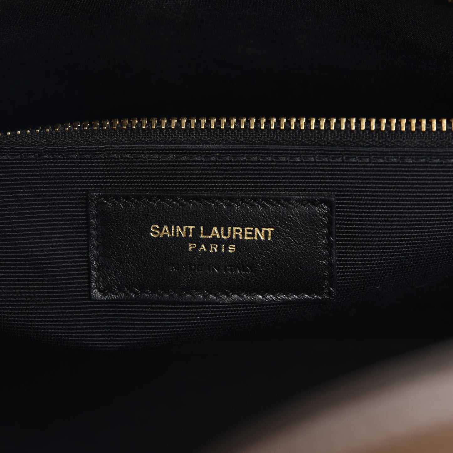 Grained Calfskin Small Sac De Jour Taupe