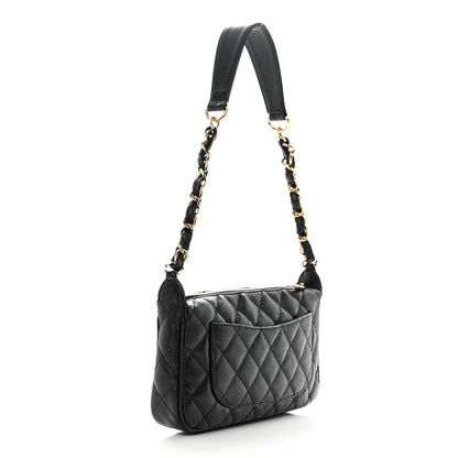 Chanel Caviar Quilted Timeless CC Shoulder Bag Black 3 of 10