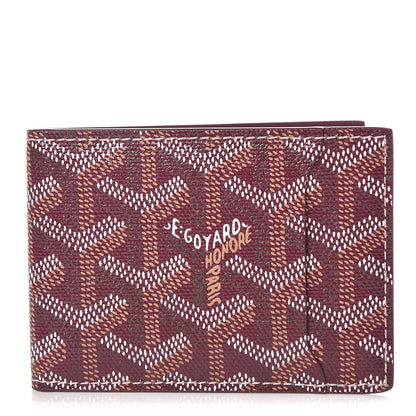 Goyard Goyardine Multi Slot Bi-Fold Wallet Burgundy 1 of 8