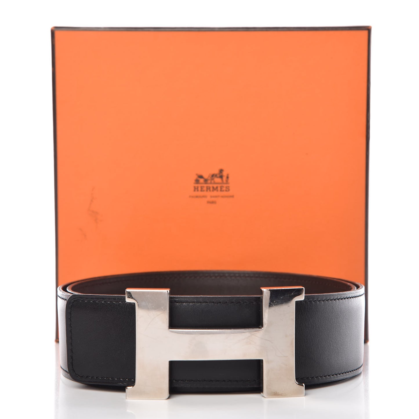 Box Chamonix 42mm Constance 2 Belt 85 Black Chocolate
