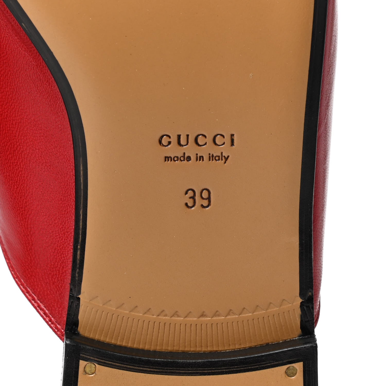 Gucci Malaga Kid Womens Princetown Slippers 39 Hibiscus Red 6 of 8