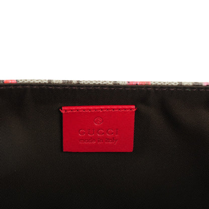 Gucci GG Supreme Monogram Strawberry Messenger Diaper Bag Beige 7 of 8