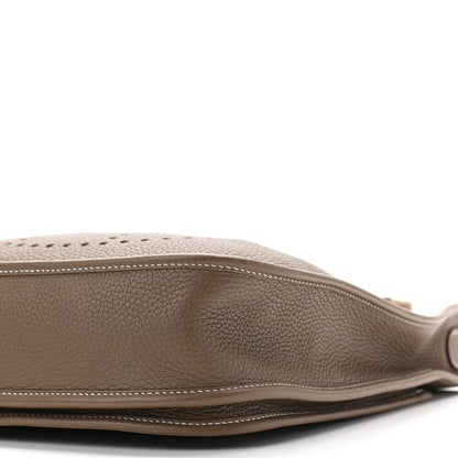 Hermes Taurillon Clemence Evelyne III PM Etoupe 10 of 11