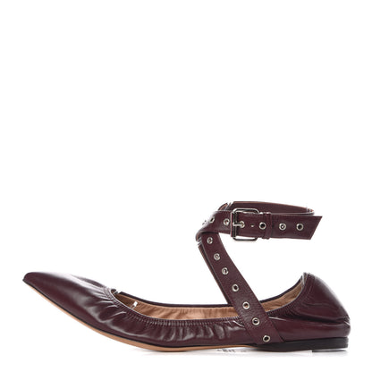 Valentino Garavani Nappa Love Latch Ballerina Flats 39 Rubin 1 of 10