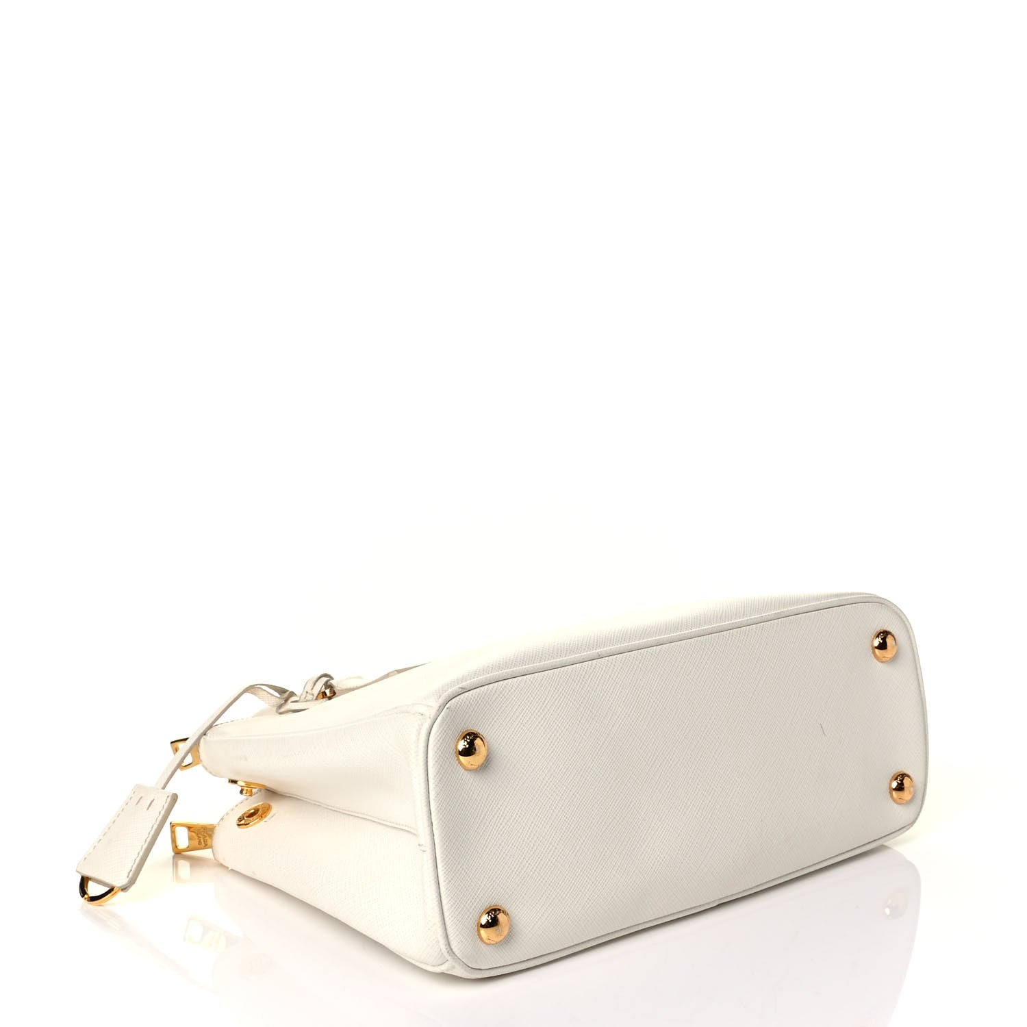 Prada Saffiano Small Galleria Double Zip Tote Talco 3 of 7