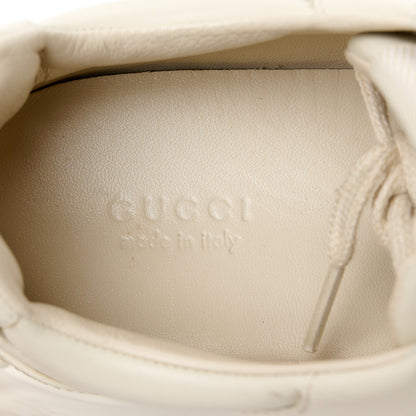 Gucci Calfskin Logo Womens Rhyton Sneakers 38.5 Ivory 7 of 11