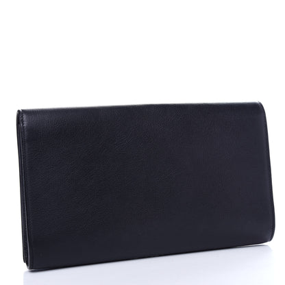 Saint Laurent Calfskin Monogram Large Belle De Jour Clutch Black 3 of 6