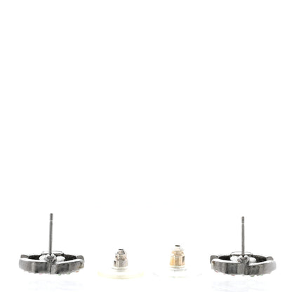 Chanel Ruthenium Crystal CC Earrings Multicolor 3 of 5