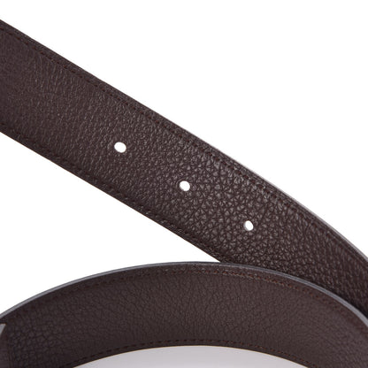 Hermes Box Togo 32mm Belt Strap 75 Black Chocolate 3 of 6