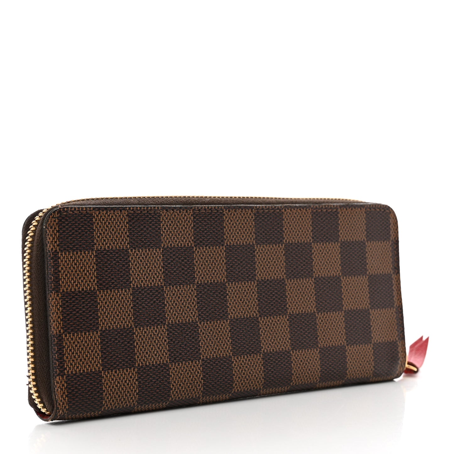 Damier Ebene Clemence Wallet Cherry