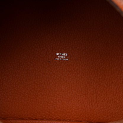 Hermes Taurillon Clemence Picotin Lock 22 MM Orange 4 of 7