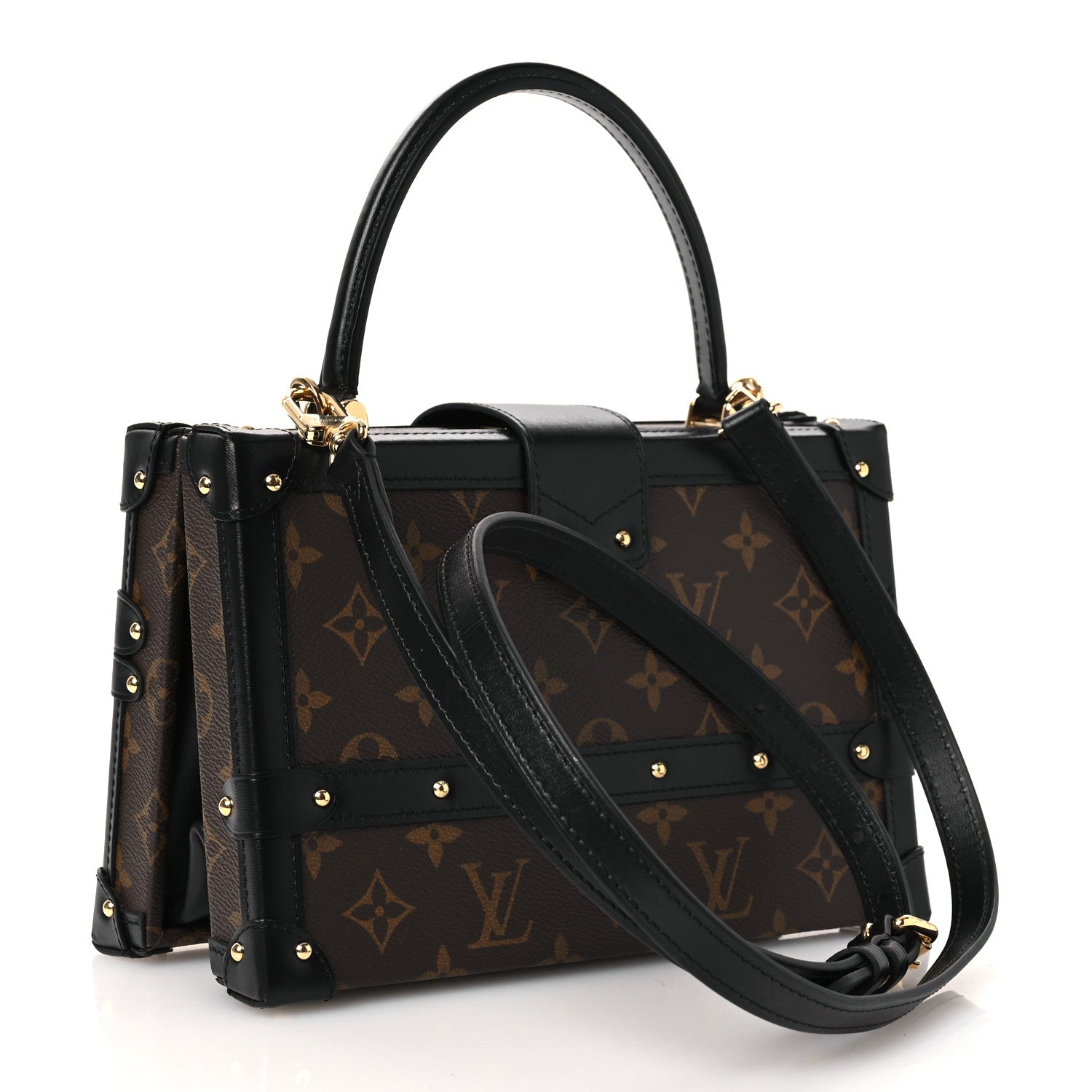 Louis Vuitton Monogram Petite Malle V Black 3 of 10