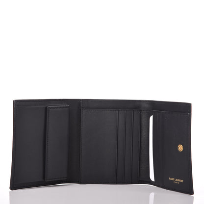 Saint Laurent Calfskin Classic Y Compact Wallet Black 5 of 7