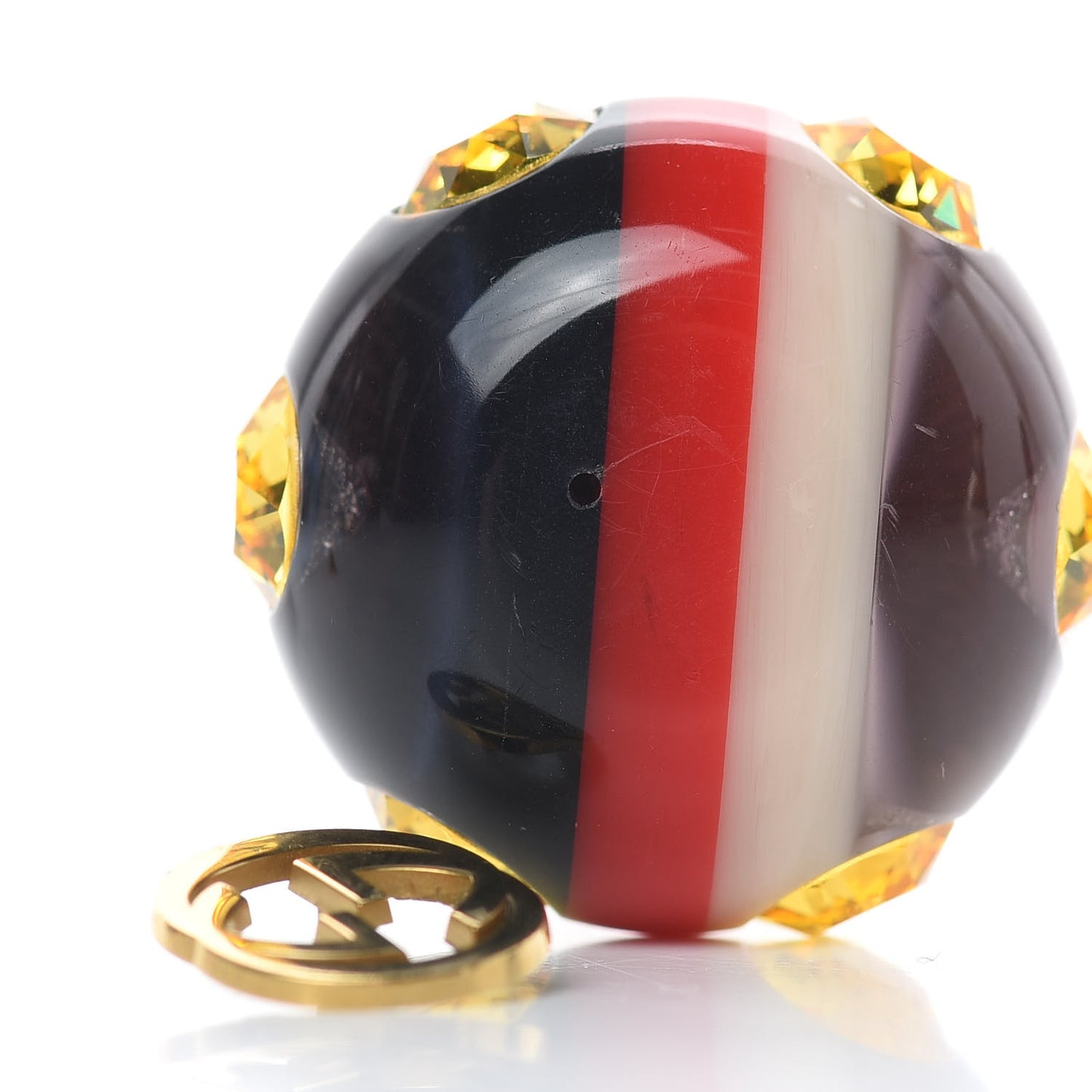 Resin Strass Vintage Web Stud Earrings Blue Red