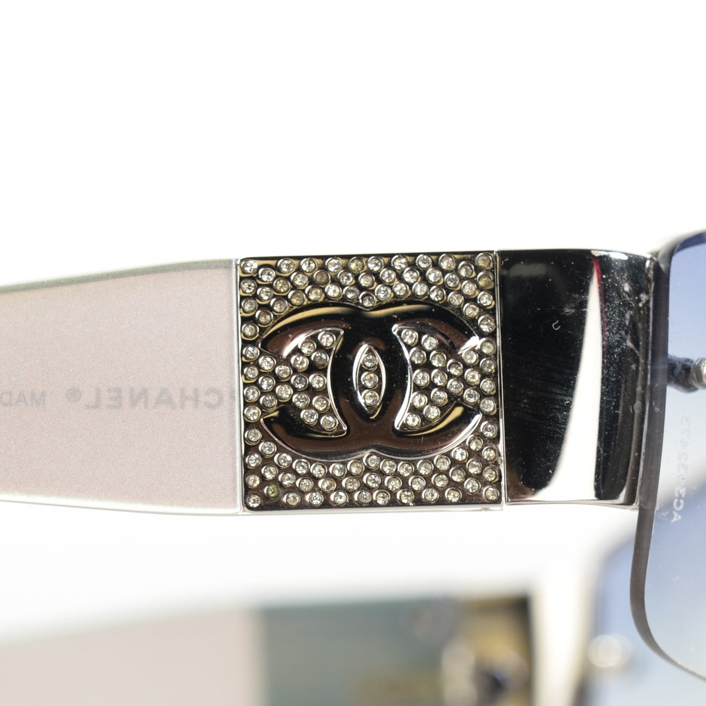 Crystal CC Sunglasses 4117-B Silver