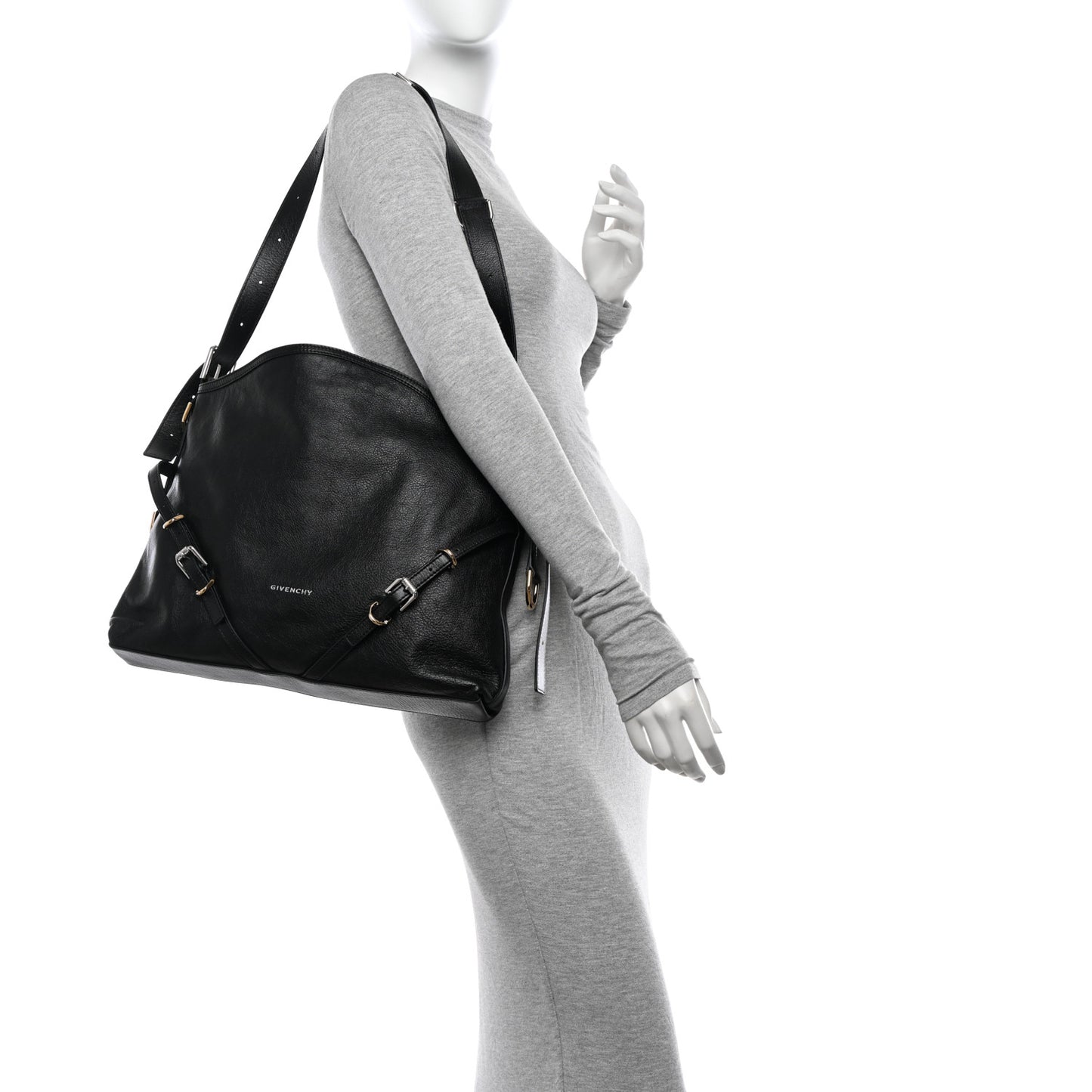Calfskin Medium Voyou Bag Black