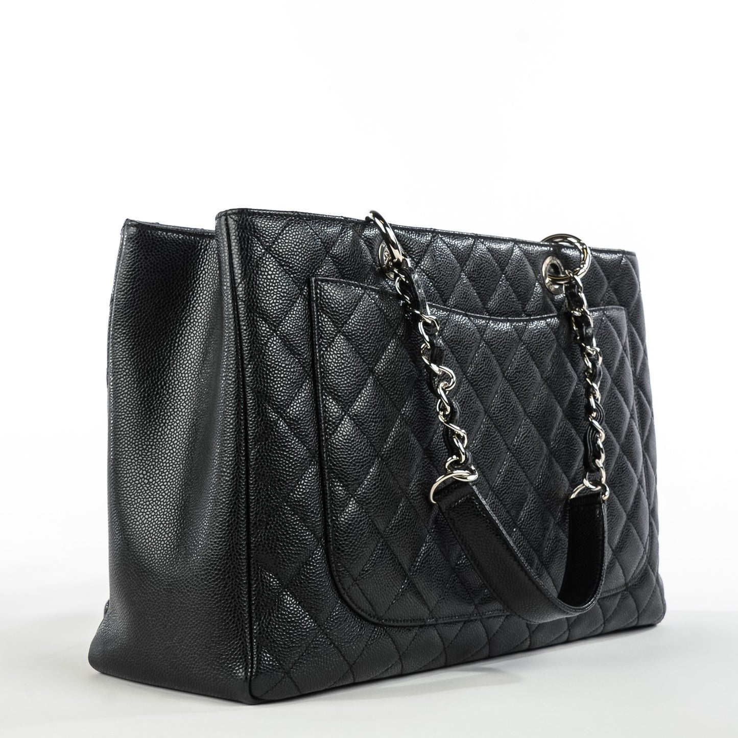 Caviar Quilted XL Grand Shopping Tote GST Black