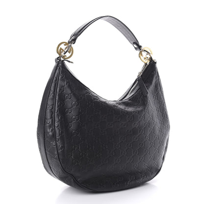 Gucci Guccissima Medium GG Twins Hobo Black 3 of 10