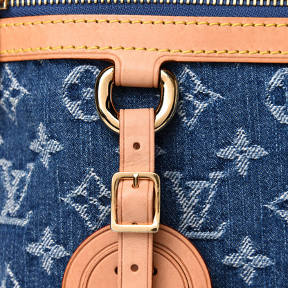Louis Vuitton Monogram Denim Sac Plat Blue 6 of 10