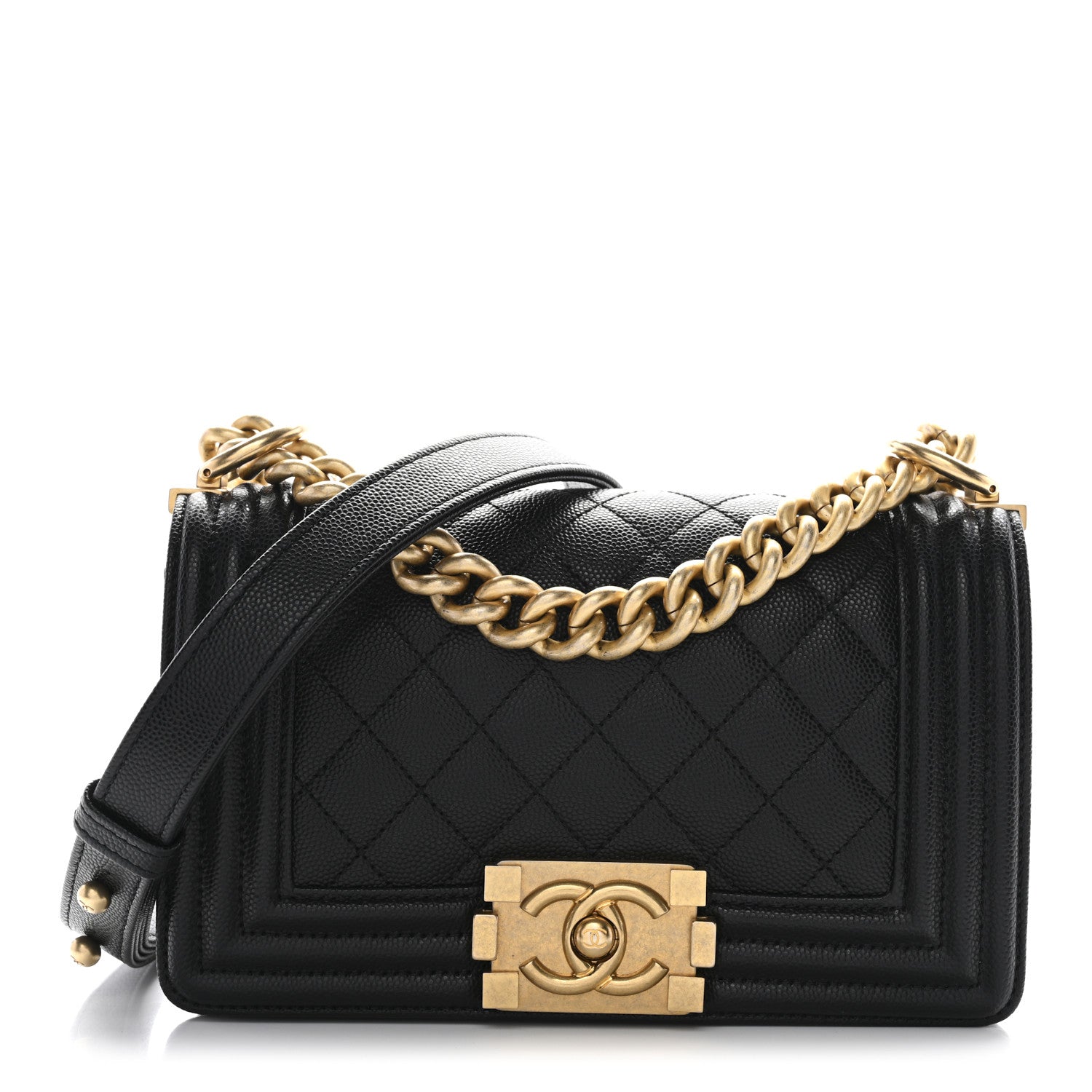 Chanel Caviar Quilted Small Boy Flap Black 1 of 11