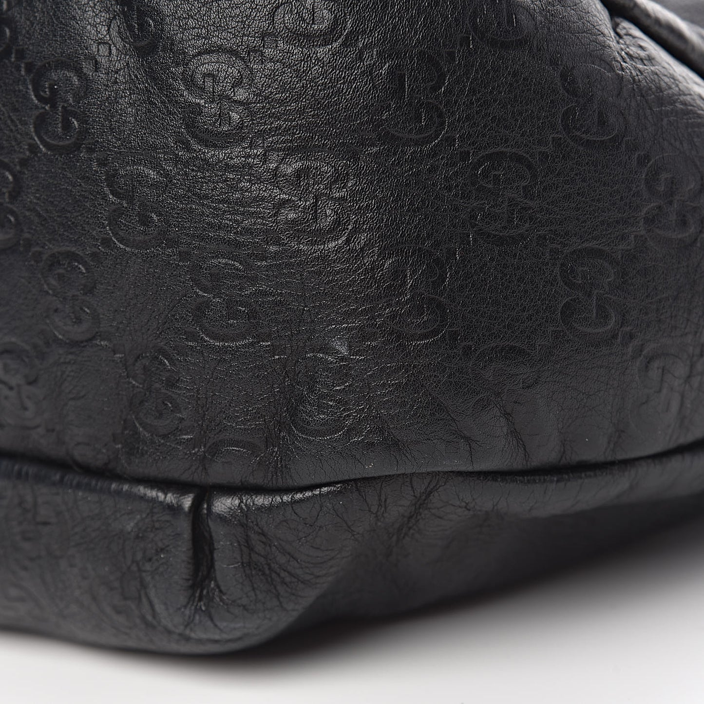 Guccissima Large New Ladies Web Hobo Black