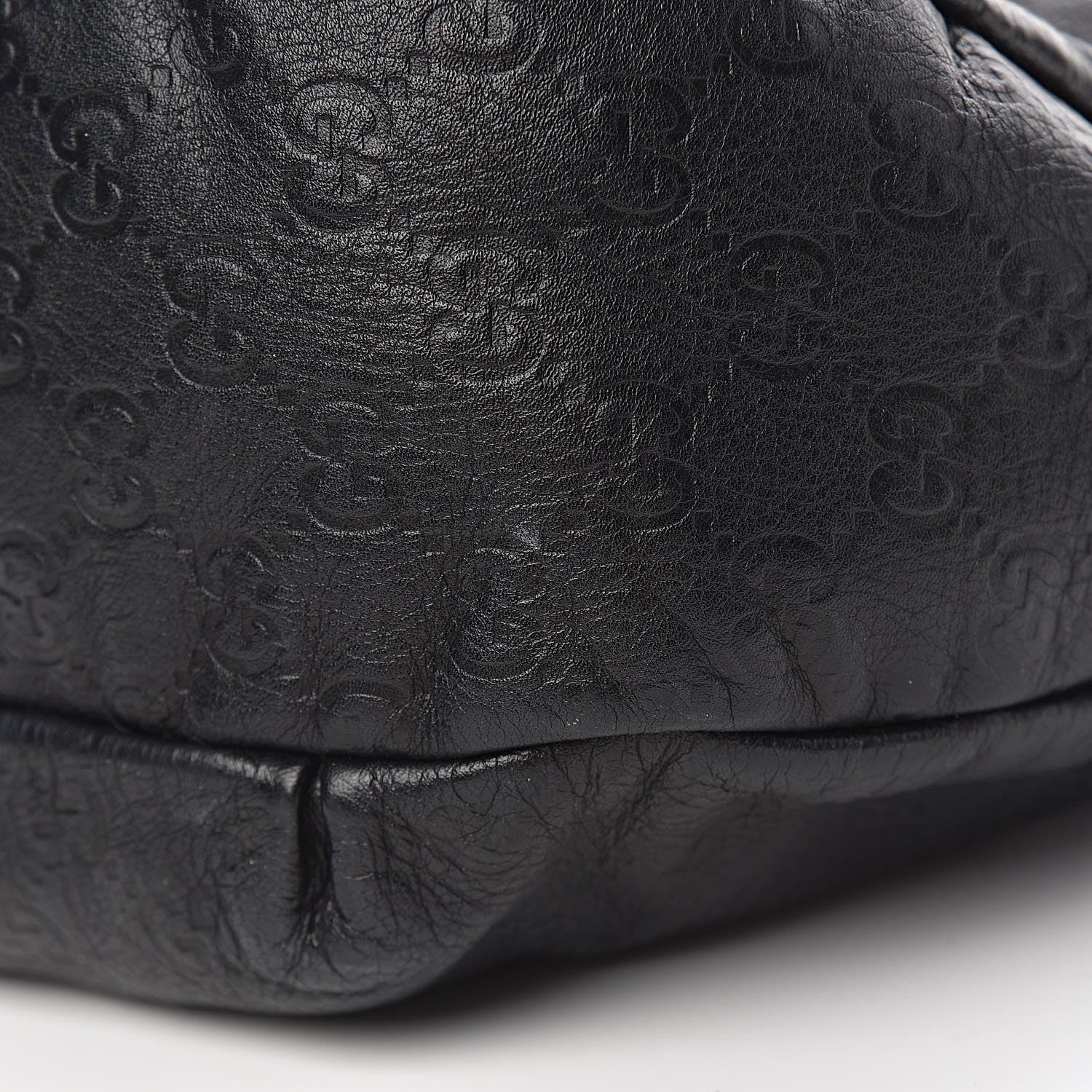 Gucci Guccissima Large New Ladies Web Hobo Black 11 of 13