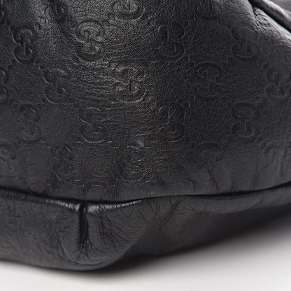 Gucci Guccissima Large New Ladies Web Hobo Black 11 of 13