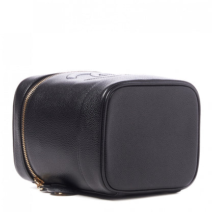 Chanel Caviar Vanity Cosmetic Case Black 3 of 9