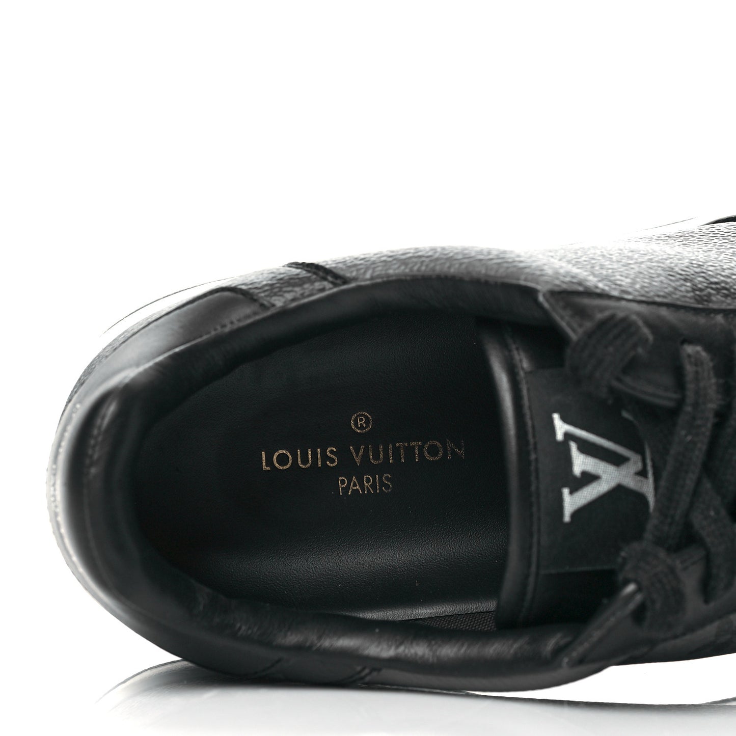 Reverse Monogram Eclipse Mens Rivoli Sneakers 8 Black