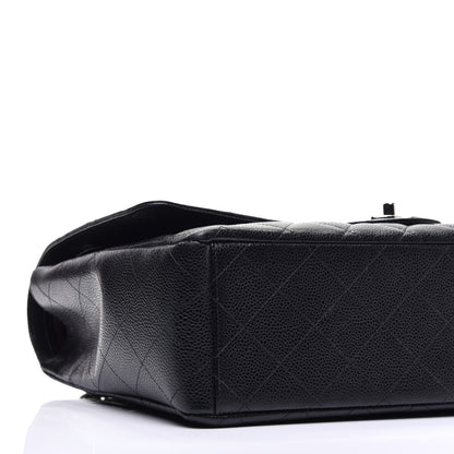 Chanel Caviar Quilted Maxi Double Flap Black 9 of 12