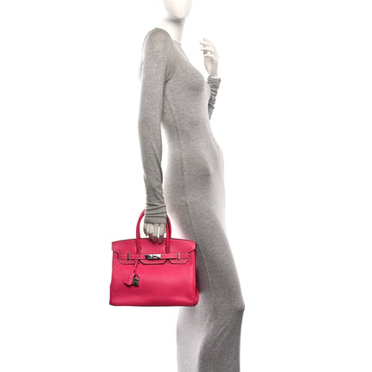 Hermes Epsom Candy Birkin 30 Rose Tyrien Rubis 2 of 11