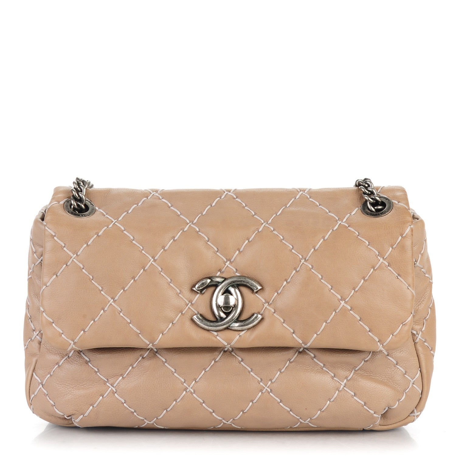 Chanel Calfskin Ultimate Stitch Flap Beige 1 of 7