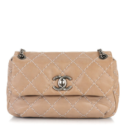 Chanel Calfskin Ultimate Stitch Flap Beige 1 of 7